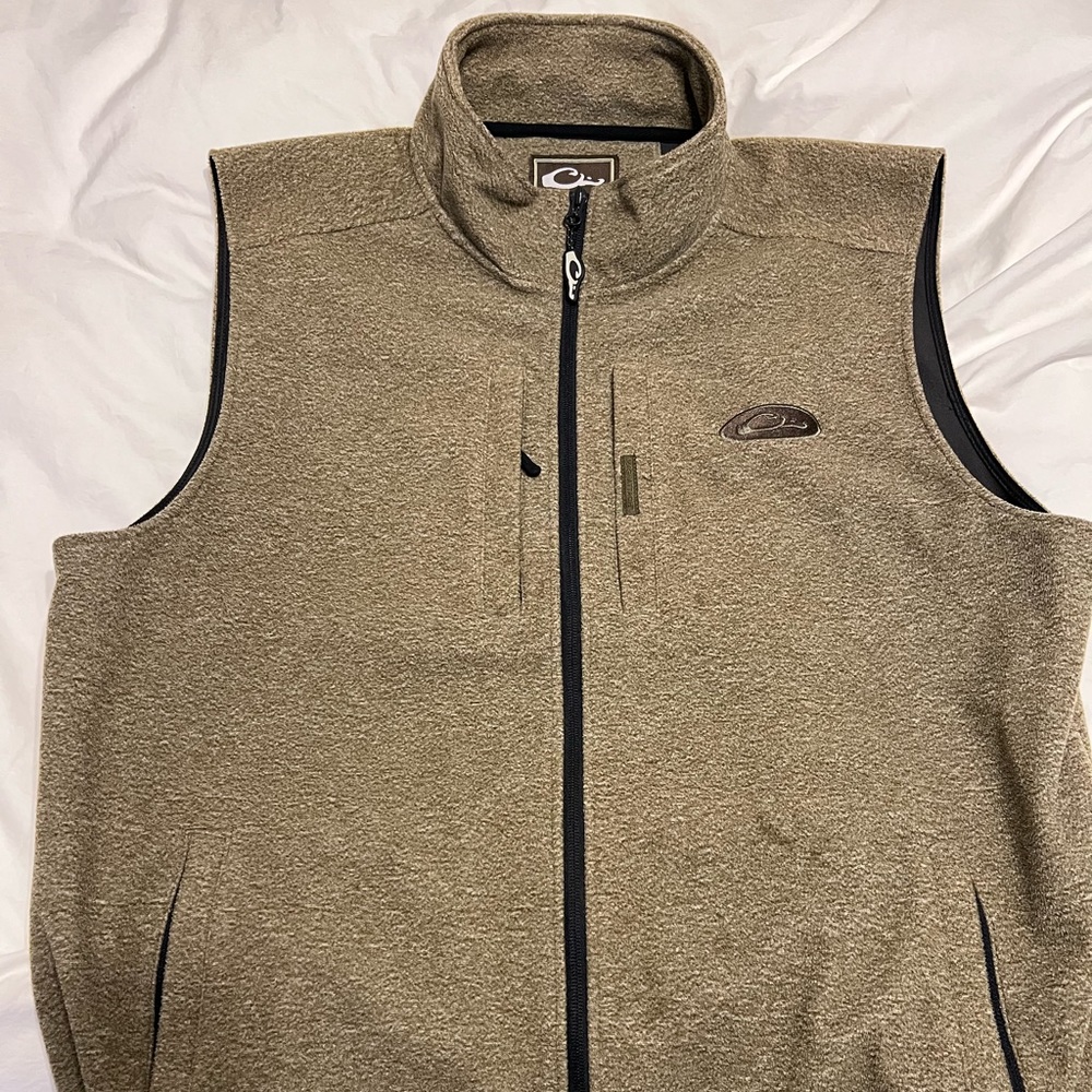 Heathered brown Drake vest
